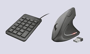 ergonomisk mus og tastatur
