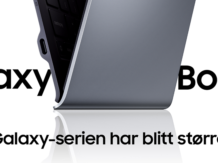 Samsung Galaxy Book S-banner på norsk