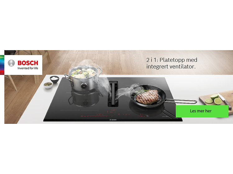Bosch Carbon Black-Banner med tekst på norsk