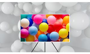 Samsung The Frame viser ballonger