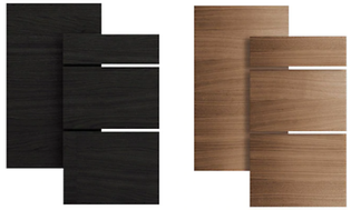 Epoq Edge black ash og Edge walnut