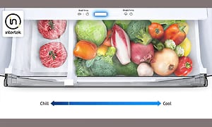 Samsung-kjøleskap med en Optimal Fresh-skuff