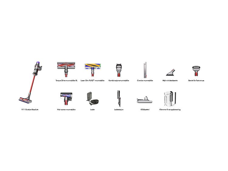 Dyson Outsize Absolute tilbehør