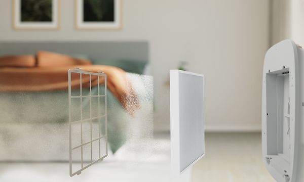 t grått Well A5-filter som separeres