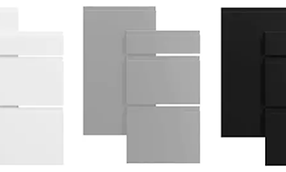 EPOQ - Integra kjøkkenfronter - white - steel - grey - black