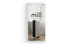 Mill på en smarttelefonskjerm