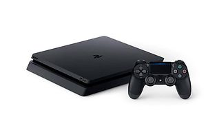 Playstation 4 konsoll i svart