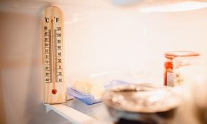 Termometer i kjøleskapet