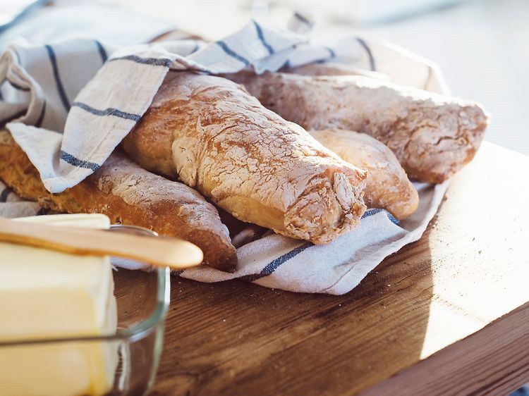 Brød som har blikt bakt nylig