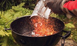 Grillstarter og briketter.