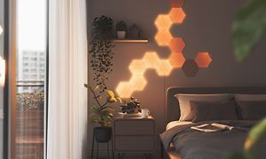 Nanoleaf Wood på soverom