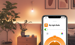 Nanoleaf app på telefon