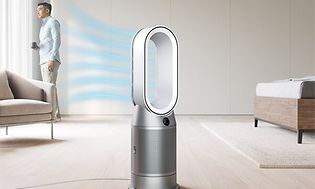 Dyson Pure Humidity+cool som står i en stue