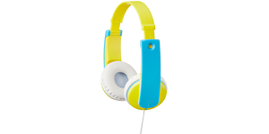 JVC-HA-KD7 On-ear hodetelefoner for barn i gult og blått
