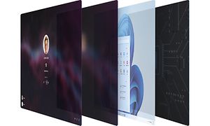 Illustrering av 4-lags sikkerhet for PC
