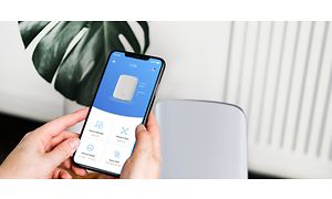 en smarttelefon med orbi-appen