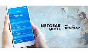 en smarttelefon med Netgear Armor