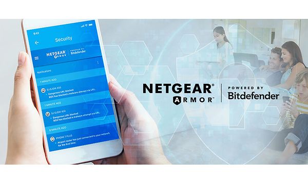 en smarttelefon med Netgear Armor
