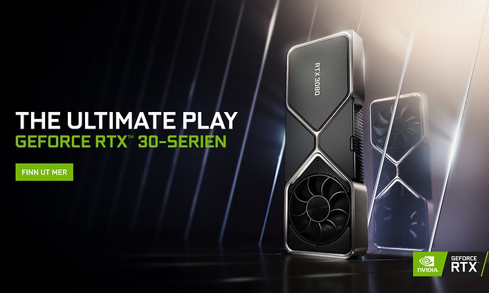 RTX 30-serien-banner med norsk tekst