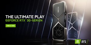 RTX 30 series banner with Norwegian text