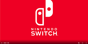 Nintendo Switch - skjermbilde fra video med logo