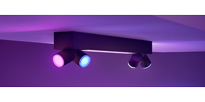 Philips HUE Spotlights brukt i en taklampe