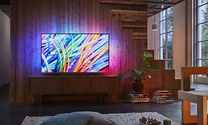 TV bildekvalitet oppløsning med mange abstrakte farger