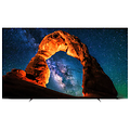 OLED-TV med landskapsbilde i knallfarger