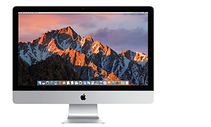 Skrivebordet til en iMac