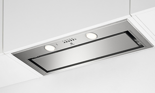 Electrolux integrated hood in stainless steel