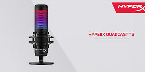 Hyper X Quadcast S mikrofon til streaming fra HyperX