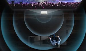 Lydbølger ut av The Premiere-projektor