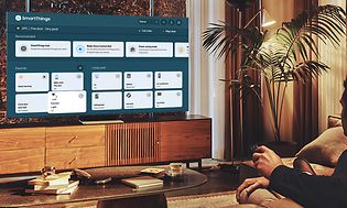 QLED TV med SmartThings-app i sue