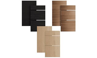 epoq edge kitchen fronts in 3 different finishes