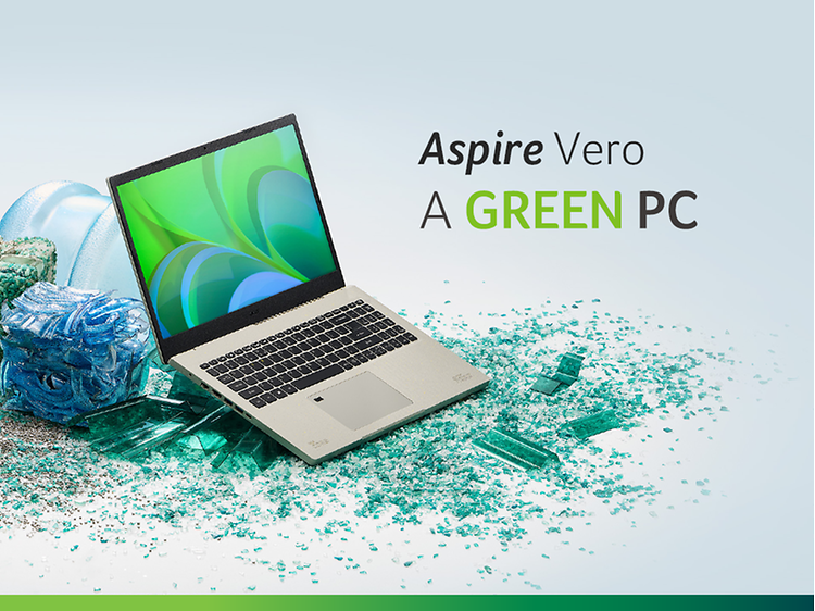 Acer Aspire Vero - en grønn PC