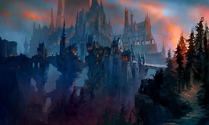 World of Warcraft - Shadowlands screenshot of dark castle