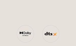 Samsung DolbyAtmos og dtsx-logoer