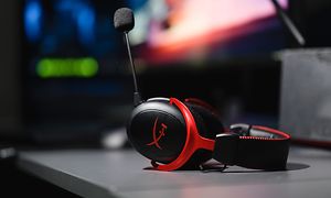 HyperX gaming headset on a table