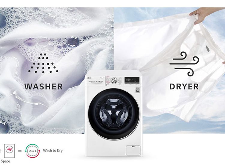 Illustration of a white combo washer and dryer from LG (3)