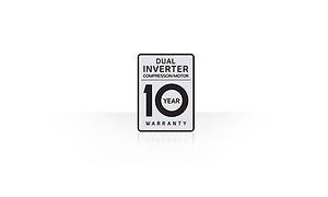 Illustration of 10 year warranty logo