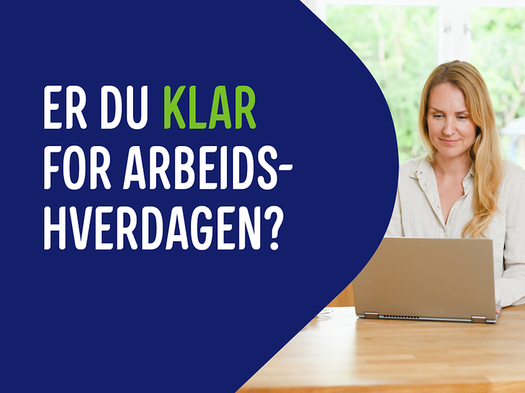 tilbake til arbeidshverdagen banner med norsk tekst