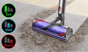 illustrasjon av tre kraftmodi på dyson v11 total clean