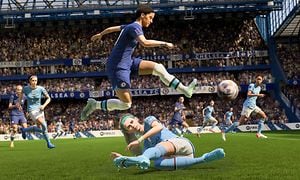 FIFA 23 - Sam Kerr hopper over en annen spiller