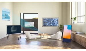 Samsung-The frame in living room