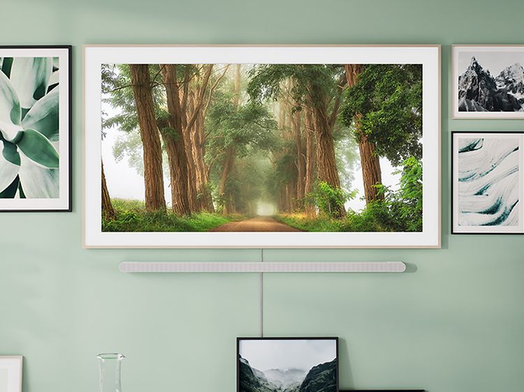 Samsung-The Frame on wall-NO