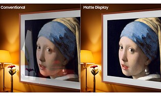 Samsung-the girl with the pearl earring on two TVs