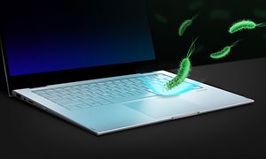 Vivobook S14 OLED - The keyboard of a Vivobook S14 symbolizing its antibacterial feature