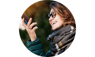 CS -Support- Woman checking phone