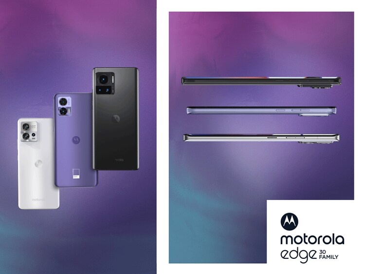 Motorola Edge 30 serien g de forskjellige modellelne Fushion, Neo og Ultra