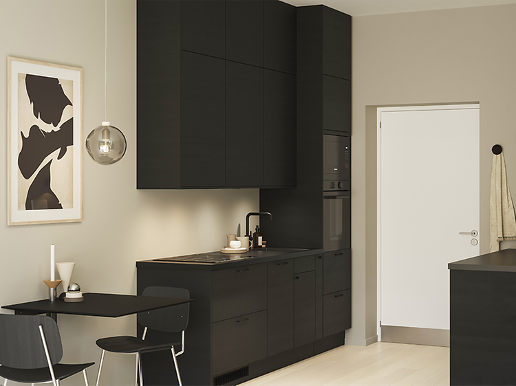 Epoq Edge Black Ash-kjøkken